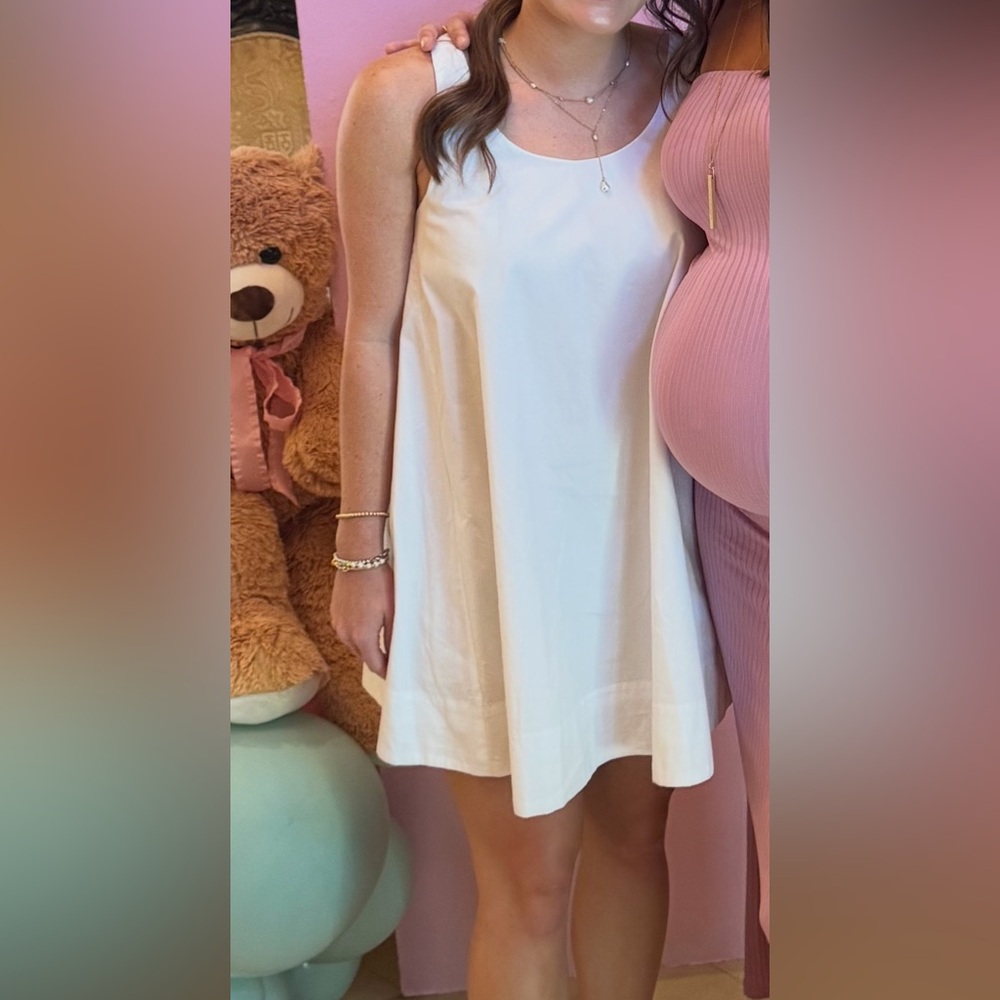 Aritzia White Bubble Dress
